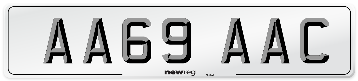 AA69 AAC Number Plate from New Reg